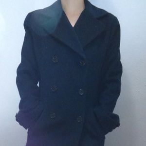 Marie Claire Cashmere Blue Pea coat